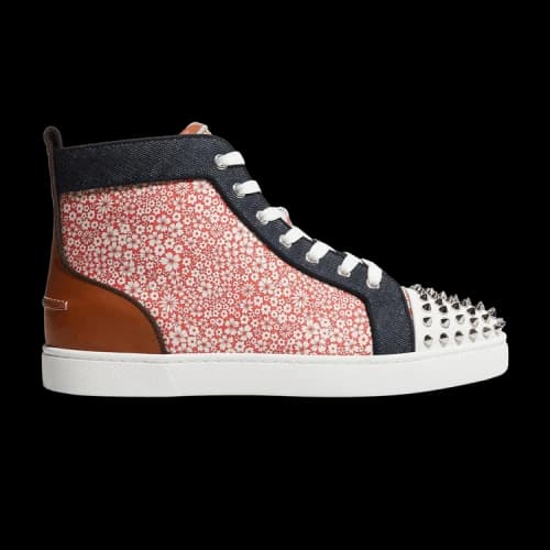 Christian Louboutin Louis Flat Calf Spikes High 'Floral'