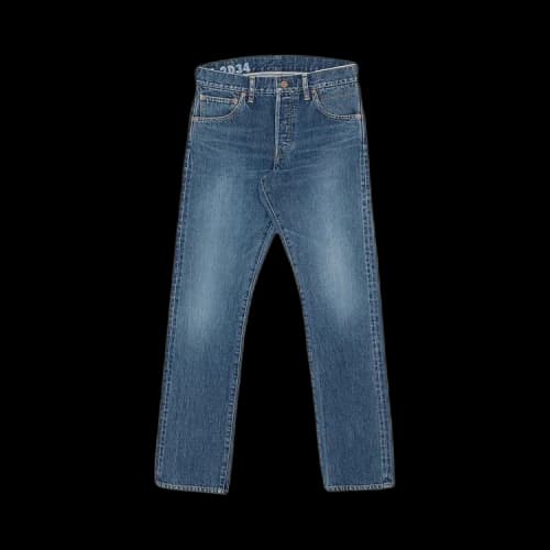 Visvim Social Sculpture Slim Damaged Denim 'Indigo'