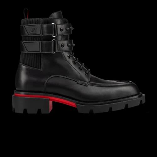 Christian Louboutin Our Flight Flat Derby Boot 'Black'