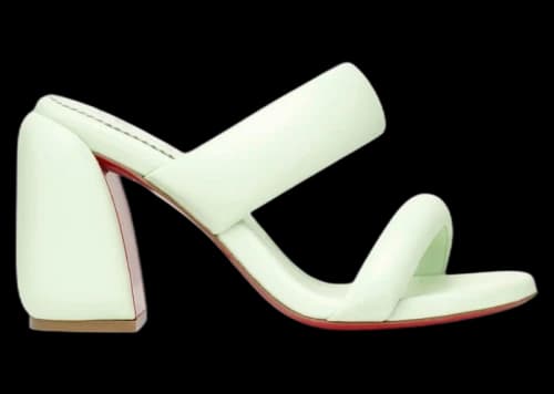 Christian Louboutin Inflama Sab 85 Leather Mules Studio Green (Women's)