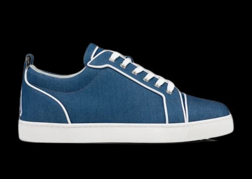 Christian Louboutin Varsijunior Flat Blue White