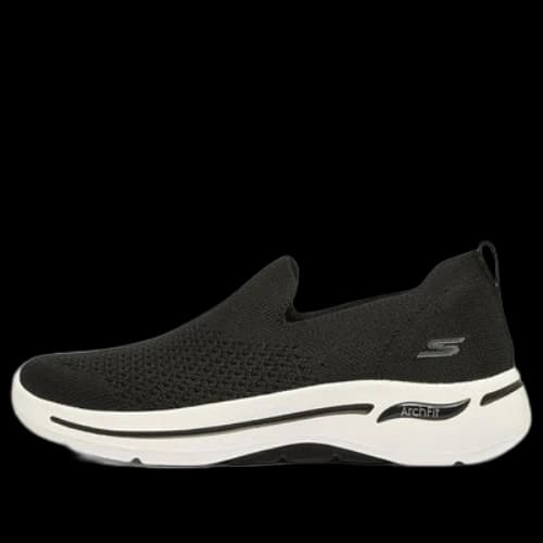 Skechers Go Walk Arch Fit Slip on 'Black White' (Women's)