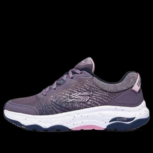 Skechers Go Walk Arch Fit Outdoor Wild Shoes 'Purple White' (Women's)