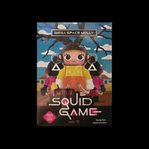 Pop Mart Mega Space Molly Squid Game 100% & 400% Set Single Blind Box 'Mystery'