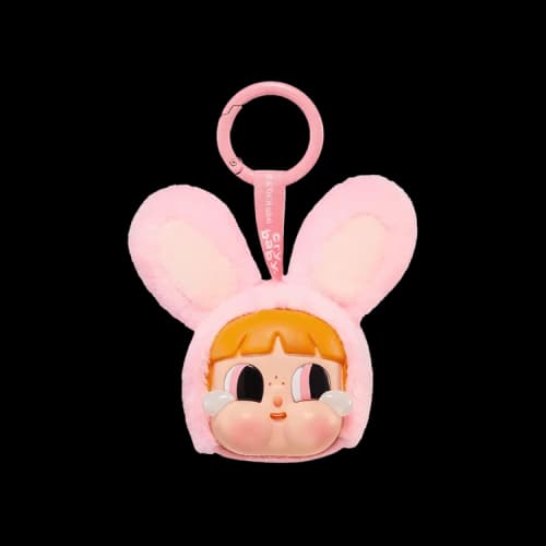 Pop Mart CRYBABY x Powerpuff Girls Series Bunny Vinyl Face Plush 'Blossom'