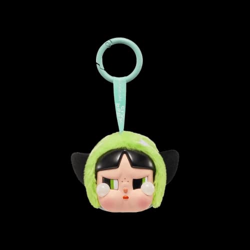 Pop Mart CRYBABY x Powerpuff Girls Series Vinyl Face Plush 'Buttercup'