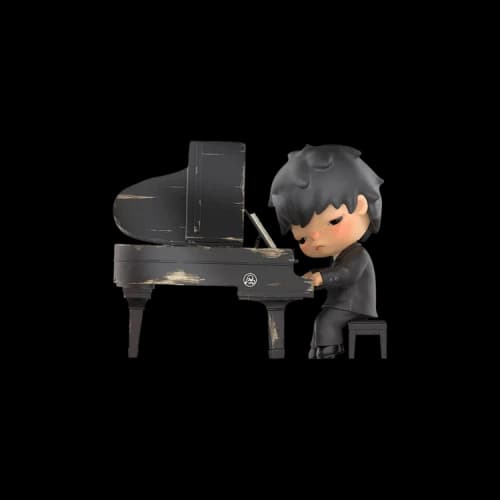 Pop Mart Hirono The Pianist Figure 'Black'