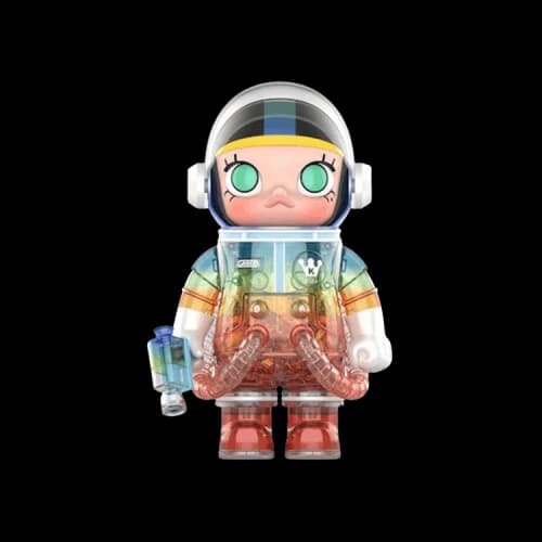 Pop Mart Mega Collection 400 % Space Molly Soft Drink Series (Secret Edition) 400% 'Rainbow Paradise'