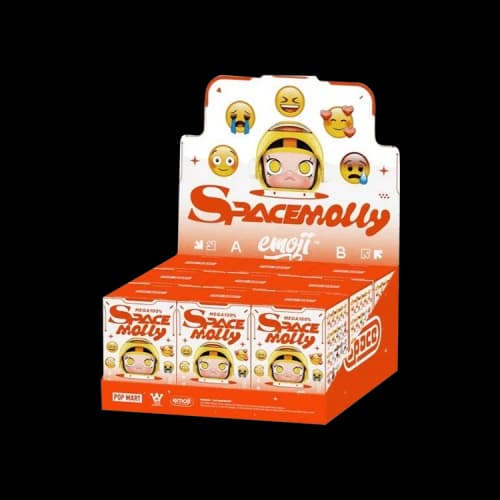 Pop Mart Mega Space Molly Emoji Series 100% Sealed Case 'Mystery' (9 Blind Boxes)