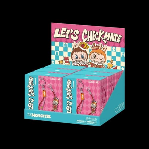 Pop Mart Labubu THE MONSTERS Let's Checkmate Series Pendant Sealed Case 'Mystery' (6 Blind Boxes)