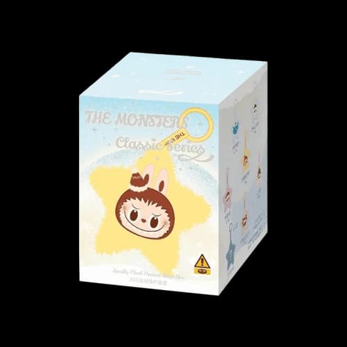 Pop Mart Labubu THE MONSTERS Classic Series Sparkly Plush Pendant Single Blind Box 'Mystery'