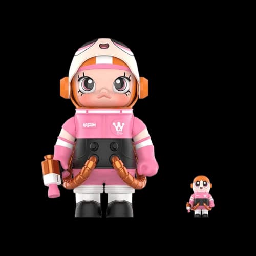 Pop Mart Space Molly x The PowerPuff Girls 100% & 400% Set 'Blossom'