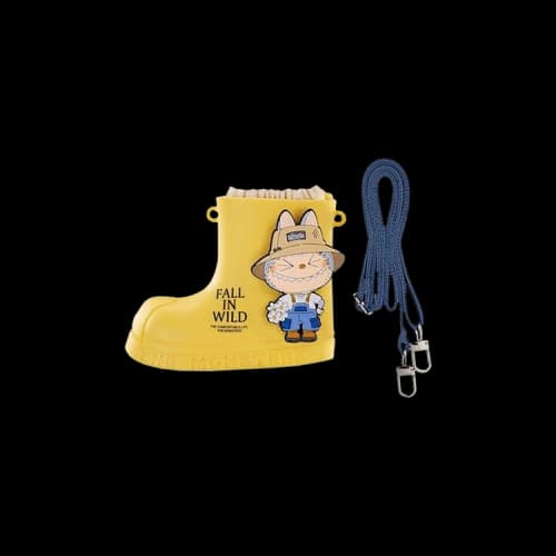 Pop Mart Labubu THE MONSTERS Fall in Wild Series Rain Boot Bag 'Yellow'