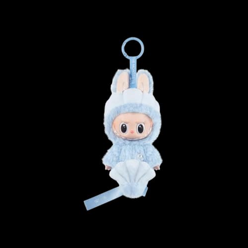 Pop Mart Labubu Hide and Seek In Singapore Series Vinyl Plush Doll Pendant 'Blue'