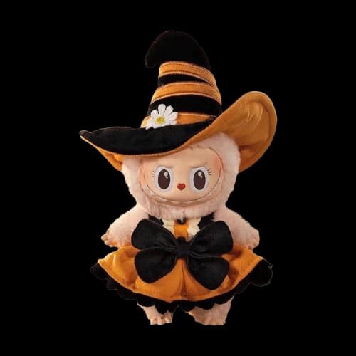 Pop Mart Labubu Magic of Pumpkin Mokoko Vinyl Plush Pendant 'Orange' (Pop Land Exclusive)