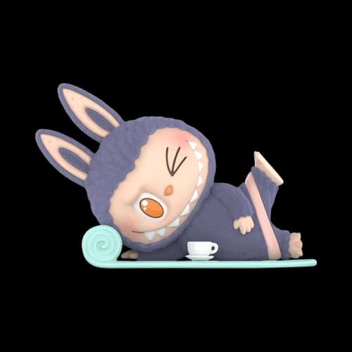 Pop Mart THE MONSTERS Labubu Lazy Yoga Series Americano Figure 'Purple'