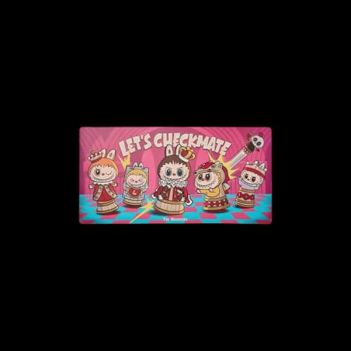 Pop Mart Labubu THE MONSTERS Let's Checkmate Series Computer Desk Mat 'Red'