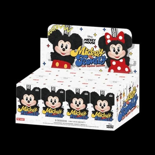 Pop Mart Disney Mickey Family Together Series Plush Keychain Sealed Whole Set 'Mystery' (8 Blind Boxes)