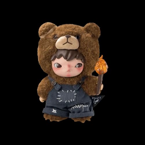 Pop Mart Hirono Living Wild-Fight for Joy Plush Doll 'Brown'