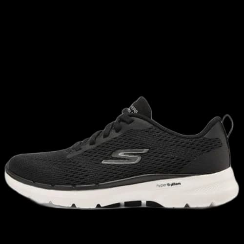 Skechers Go Walk 6 Low-tops Sport Shoes Black/White (Women's)