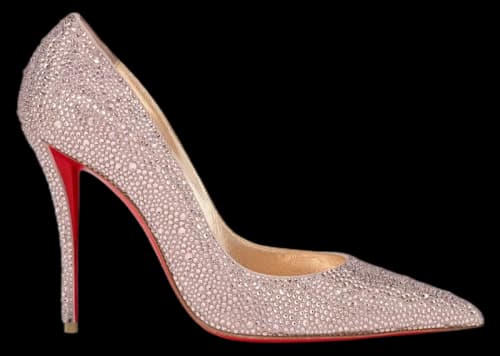Christian Louboutin Miss Z Strass 100mm Pump Vintage Rose