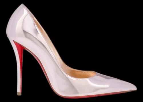 Christian Louboutin Miss Z 100mm Pump Vintage Rose Laminated Calf Leather