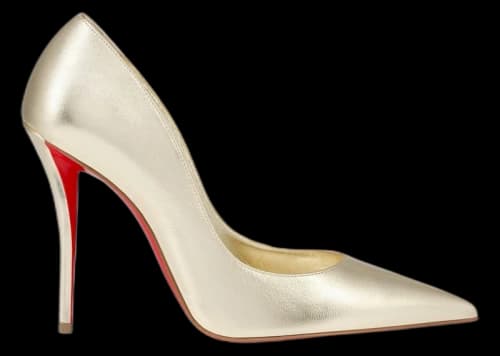 Christian Louboutin Miss Z 100mm Pump Platine Laminated Nappa Leather
