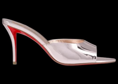Christian Louboutin Miss Z 80mm Mule Vintage Rose Laminated Calf Leather