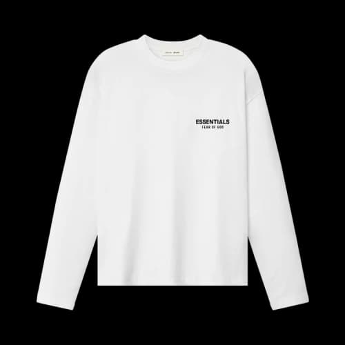 Fear of God Essentials Classic Long Sleeve Tee (SS26) Bright White