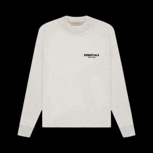 Fear of God Essentials Long-Sleeve Tee 'Light Oatmeal'