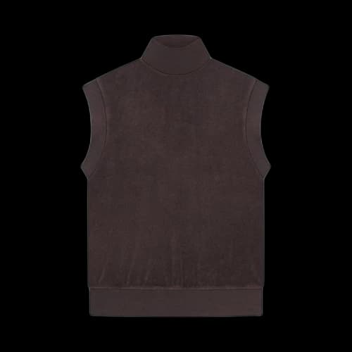 Fear of God Essentials Pullover Terry Mockneck Vest 'Plum'