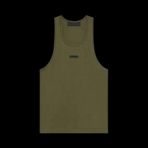 Fear of God Essentials Womens Tri-Blend Tank Top Military
