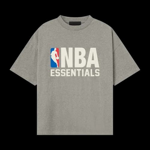 Fear of God Essentials NBA 90's Tee Concrete Heather