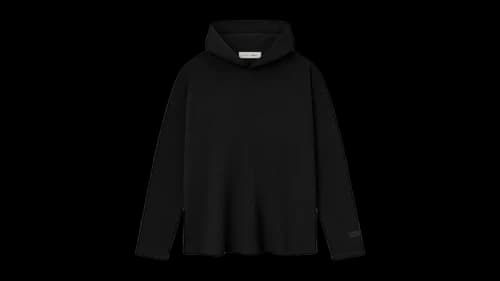 Fear of God Essentials Womens Long Sleeve Hoodie Jet Black
