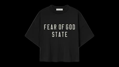 Fear of God Essentials Womens Boxy Tee Jet Black