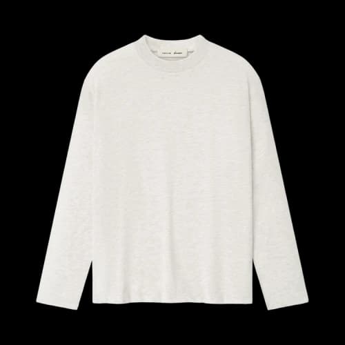 Fear of God Essentials Signature Classic Long-Sleeve Tee 'Oatmeal Heather'