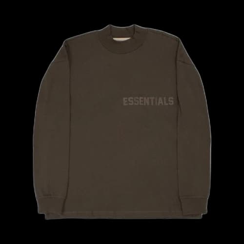 Fear of God Essentials Long-Sleeve Tee 'Off Black'