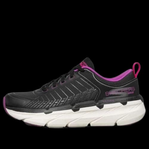 Skechers Max Cushioning Premier Sports Shoes Black/White/Purple (Women's)
