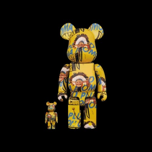 Bearbrick BE@RBRICK Andy Warhol x Jean-Michel Basquiat #3 100% & 400% Set 'Multicolor'
