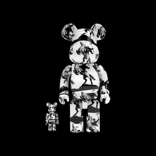 Bearbrick BE@RBRICK Highwayman 100% & 400% Set 'White/Black'