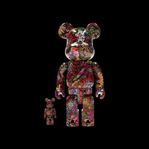 Bearbrick BE@RBRICK Psychedelic Paisley 100% & 400% Set 'Multicolor'