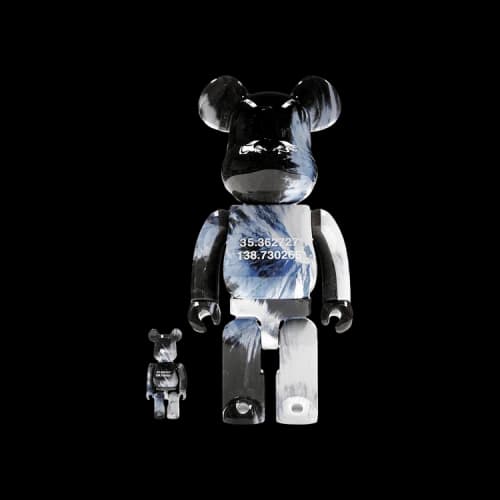 Bearbrick BE@RBRICK x Benjamin Grant Overview Fuji 100% & 400% Set 'Black/Blue'