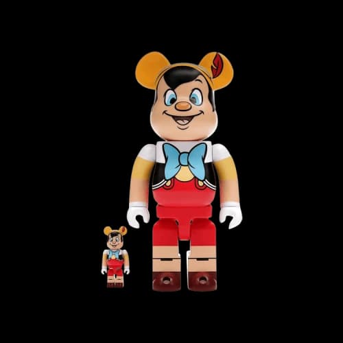 Bearbrick BE@RBRICK x Disney Pinocchio 100% & 400% Set 'Multicolor'