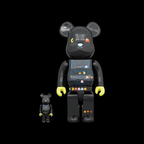 Bearbrick BE@RBRICK x Pac-Man 100% & 400% Set 'Black'