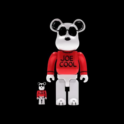 Bearbrick BE@RBRICK x Peanuts Joe Cool 100% & 400% Set 'White/Red'