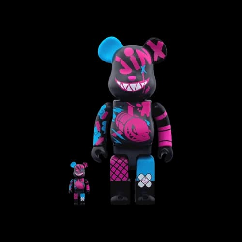 Bearbrick BE@RBRICK x Riot Games Jinx 100% & 400% Set 'Black/Blue/Pink'