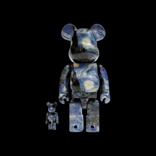 Bearbrick BE@RBRICK x Vincent Van Gogh 100% & 400% Set 'The Starry Night'