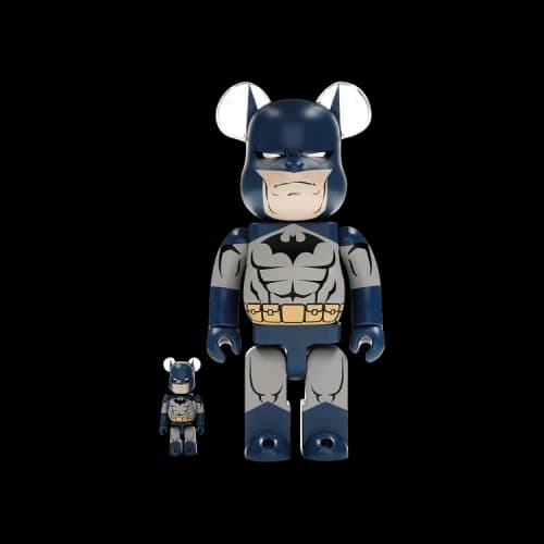 Bearbrick BE@RBRICK Batman HUSH Version 100% & 400% Set 'Grey/Navy'