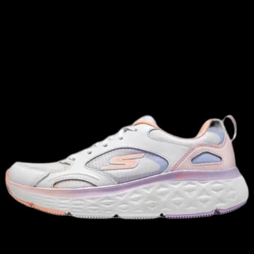 Skechers Max Cushioning Delta Running Shoes 'White Orange Purple' (Women's)