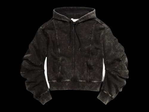 H&M x Glenn Martens Motif Hoodie Dark Brown